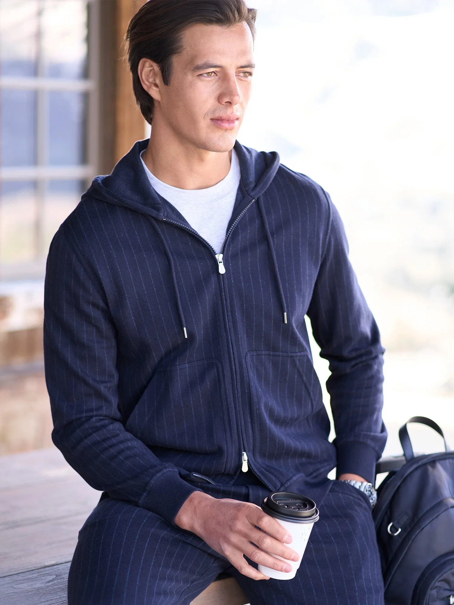 Pinstripe Sweatshirt