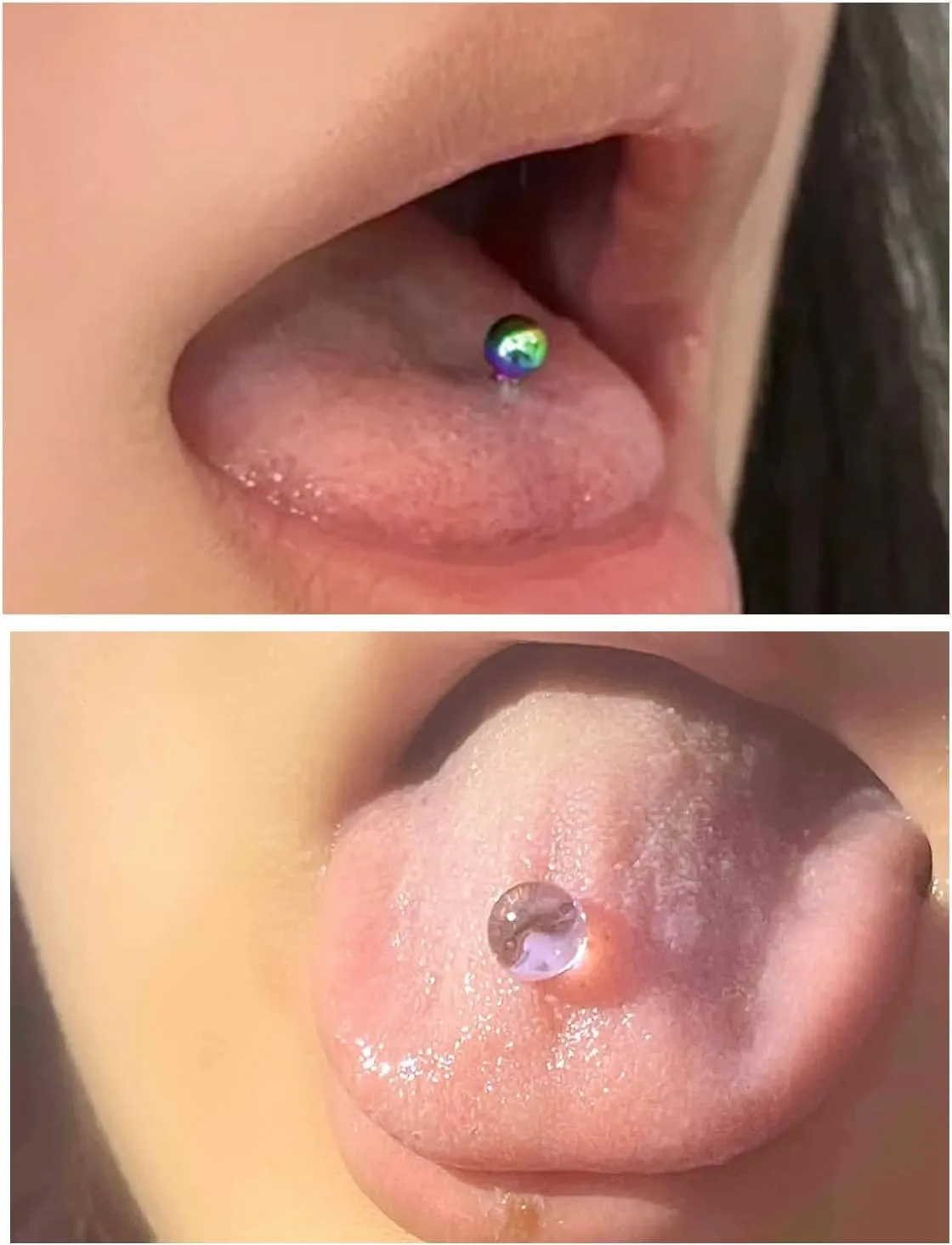 Prjndjw 14G, 16/19/22mmL, 25/30PCS, 5mm Ball Barbell Tongue Ring. Surgical Steel Nipple Piercing Vemom/Glow in The Dark/Created Pearl/Body Jewelry for Woman Unisex