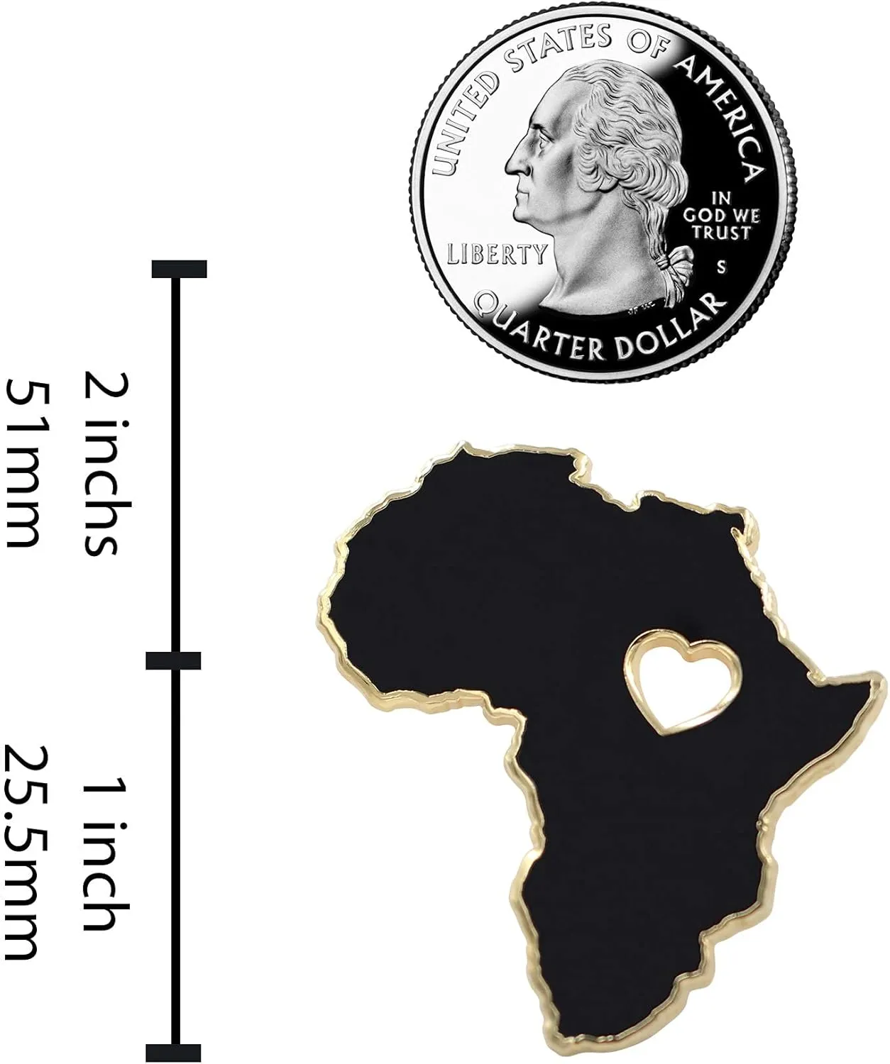 Real Sic Africa Pin - Wakanda Forever, BLM, & Black Panther Enamel Pin