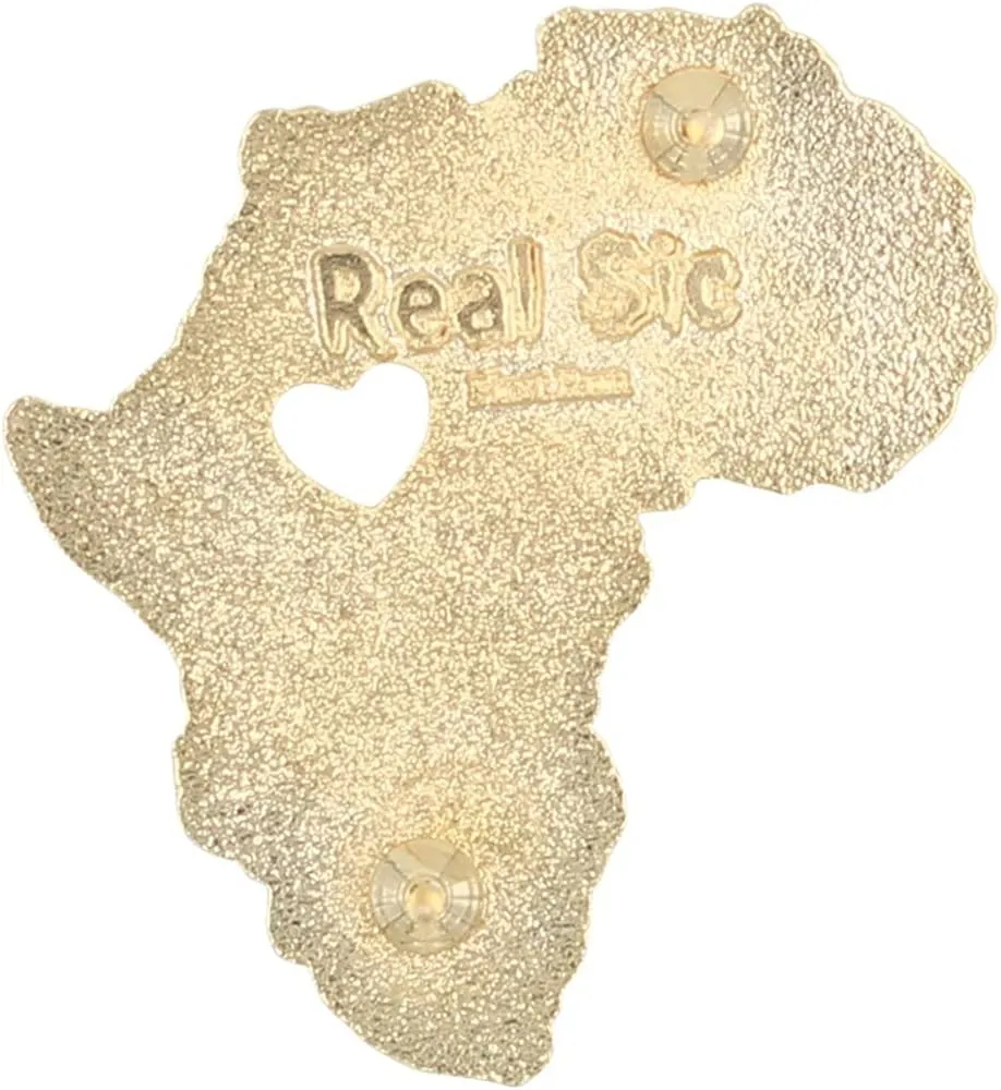 Real Sic Africa Pin - Wakanda Forever, BLM, & Black Panther Enamel Pin