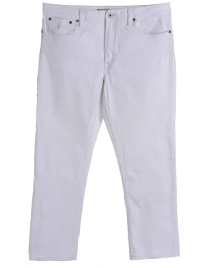 Reworked White Wash Jeans - W33