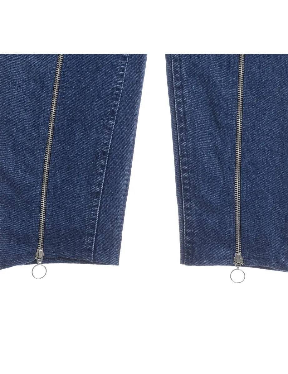 Reworked Zip Front Jeans - W31