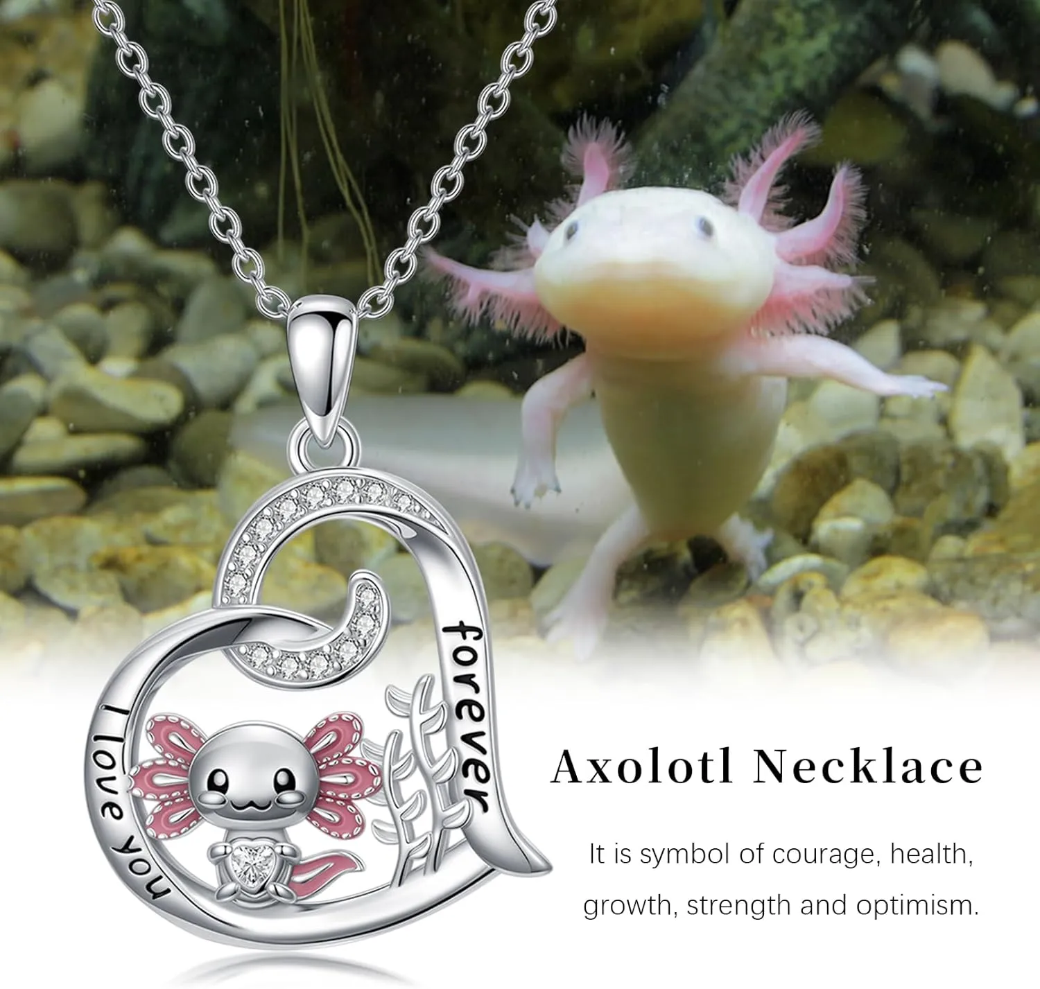 Sea Turtle/Mermaid/Axolotl/Jellyfish/Starfish/Octopus Necklace for Women 925 Sterling Silver Ocean Animal Pendant Necklace Jewelry Birthday Ocean Themed Gifts for Ocean Lovers