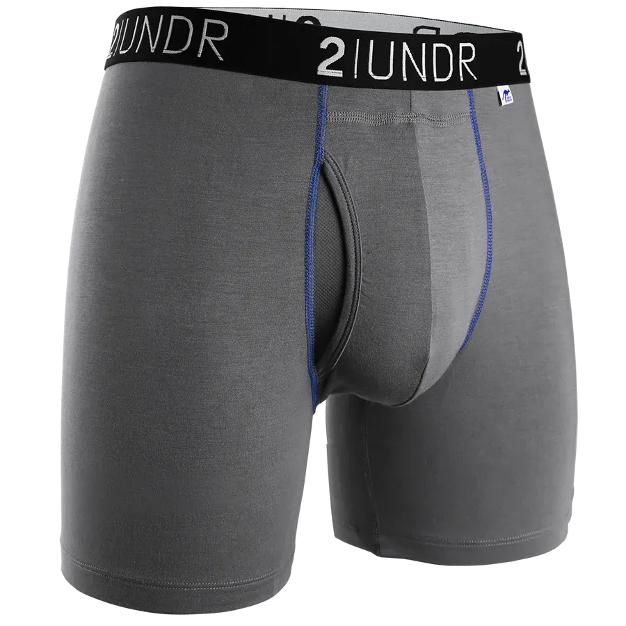 Swing Shift Boxer Brief - Grey/Blue