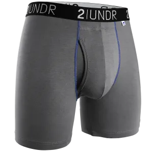Swing Shift Boxer Brief - Grey/Blue