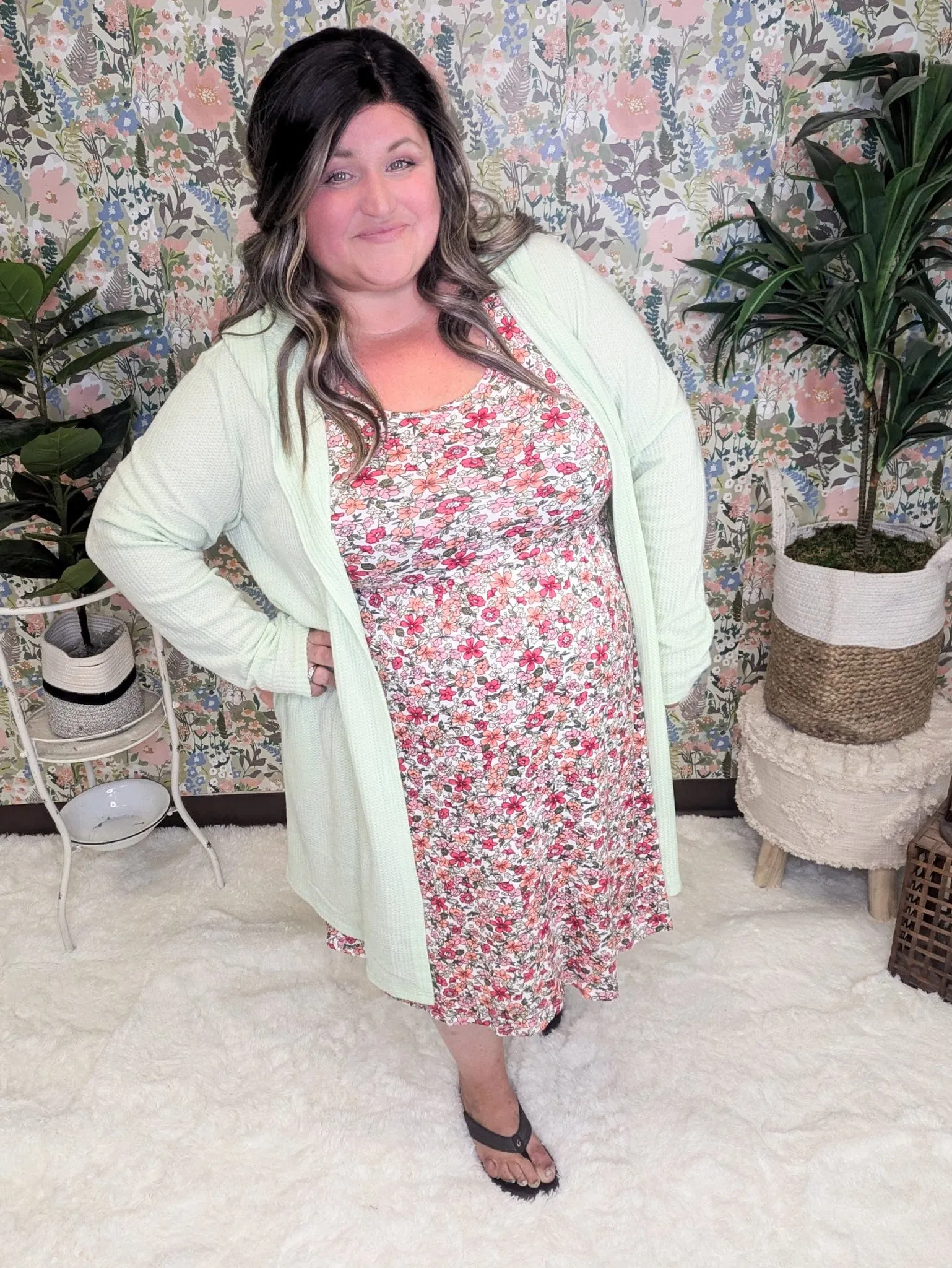 Tara Scoopneck Tank Dress in Perfect Florals (3 COLORS)