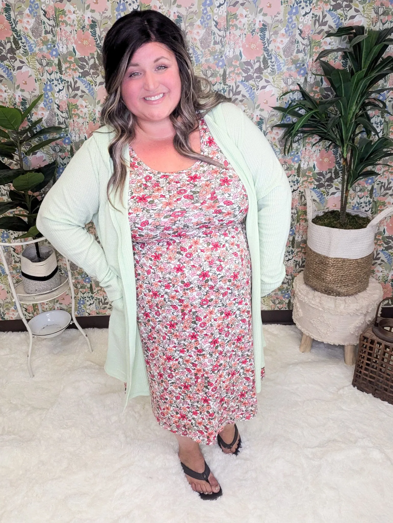 Tara Scoopneck Tank Dress in Perfect Florals (3 COLORS)