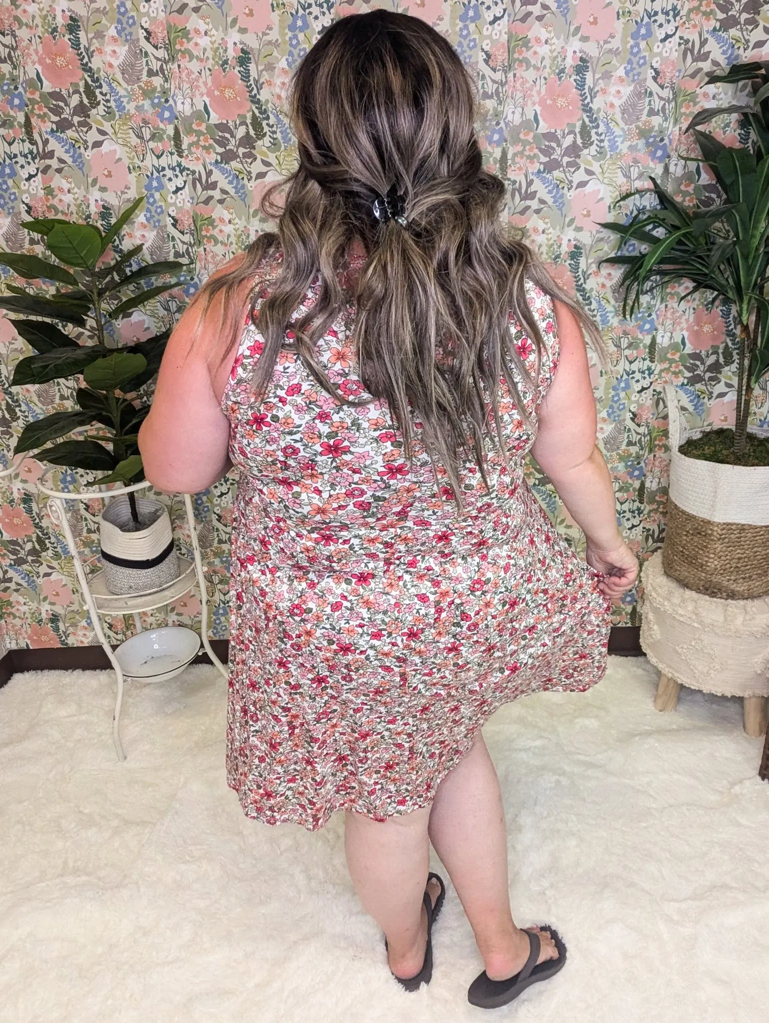 Tara Scoopneck Tank Dress in Perfect Florals (3 COLORS)
