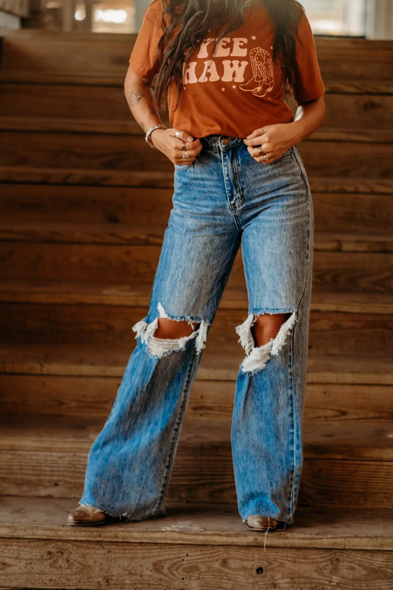 The Round Up Distressed Jean *