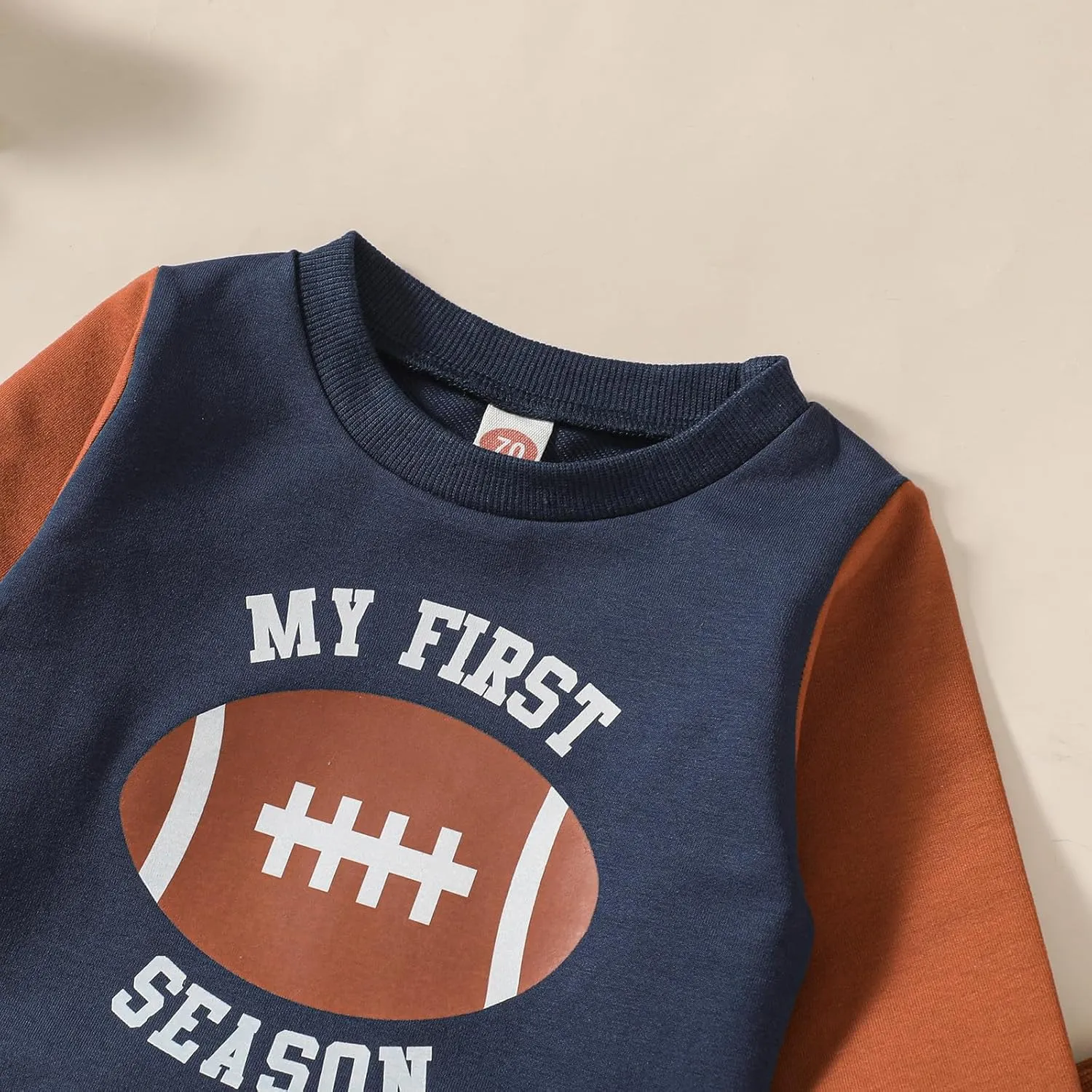 Toddler Baby Boy Football Outfit On Sundays We Watch Football with Daddy Sweatshirt Top Pants Set Fall Clothes