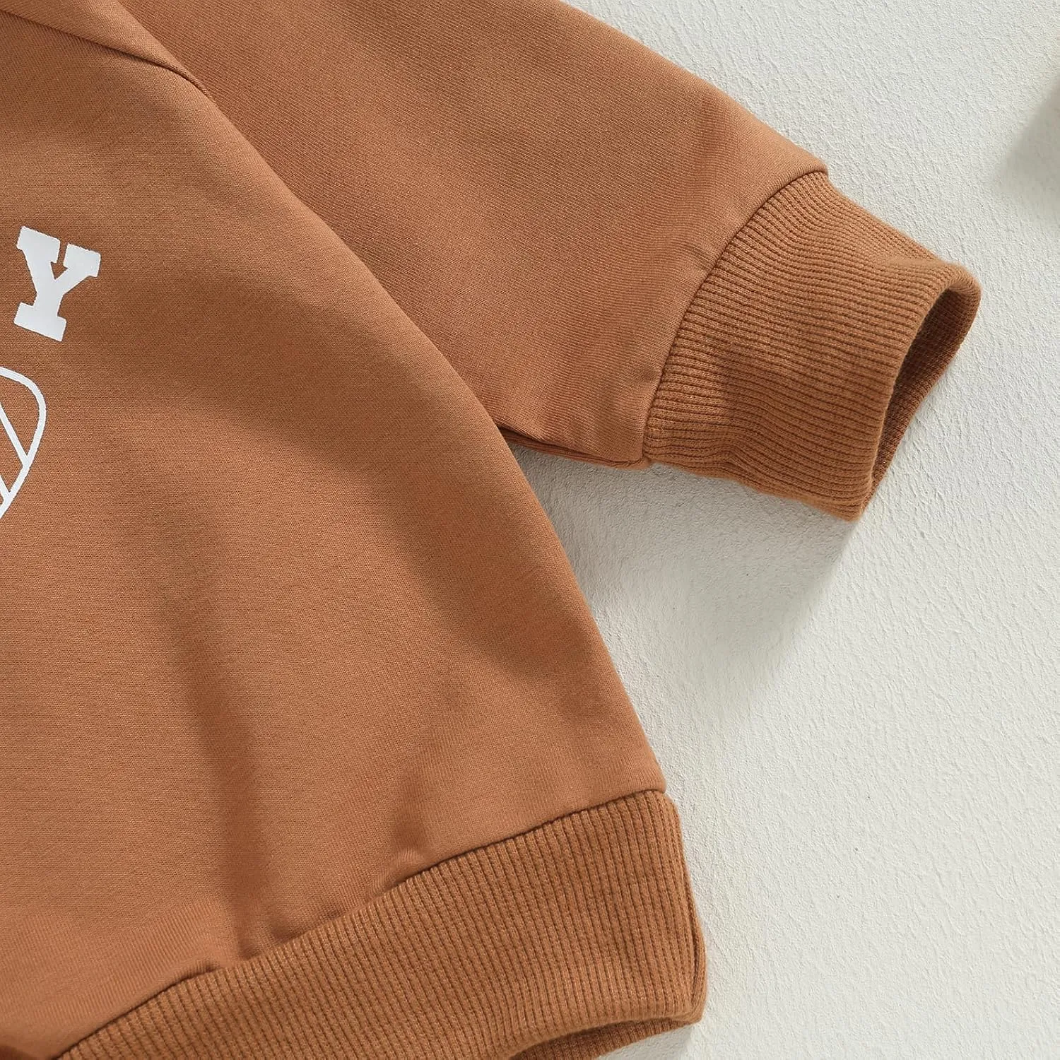 Toddler Baby Boy Football Outfit On Sundays We Watch Football with Daddy Sweatshirt Top Pants Set Fall Clothes
