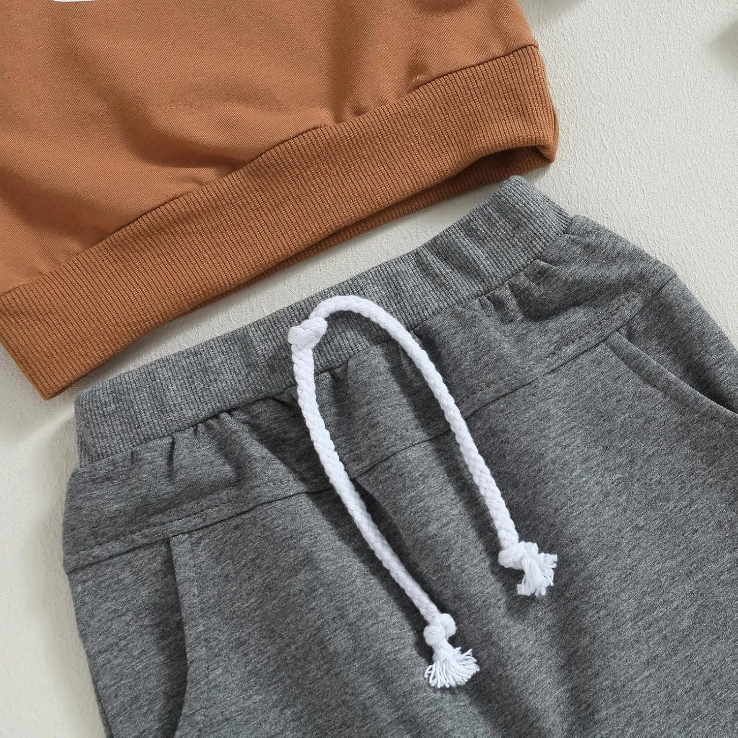 Toddler Baby Boy Football Outfit On Sundays We Watch Football with Daddy Sweatshirt Top Pants Set Fall Clothes
