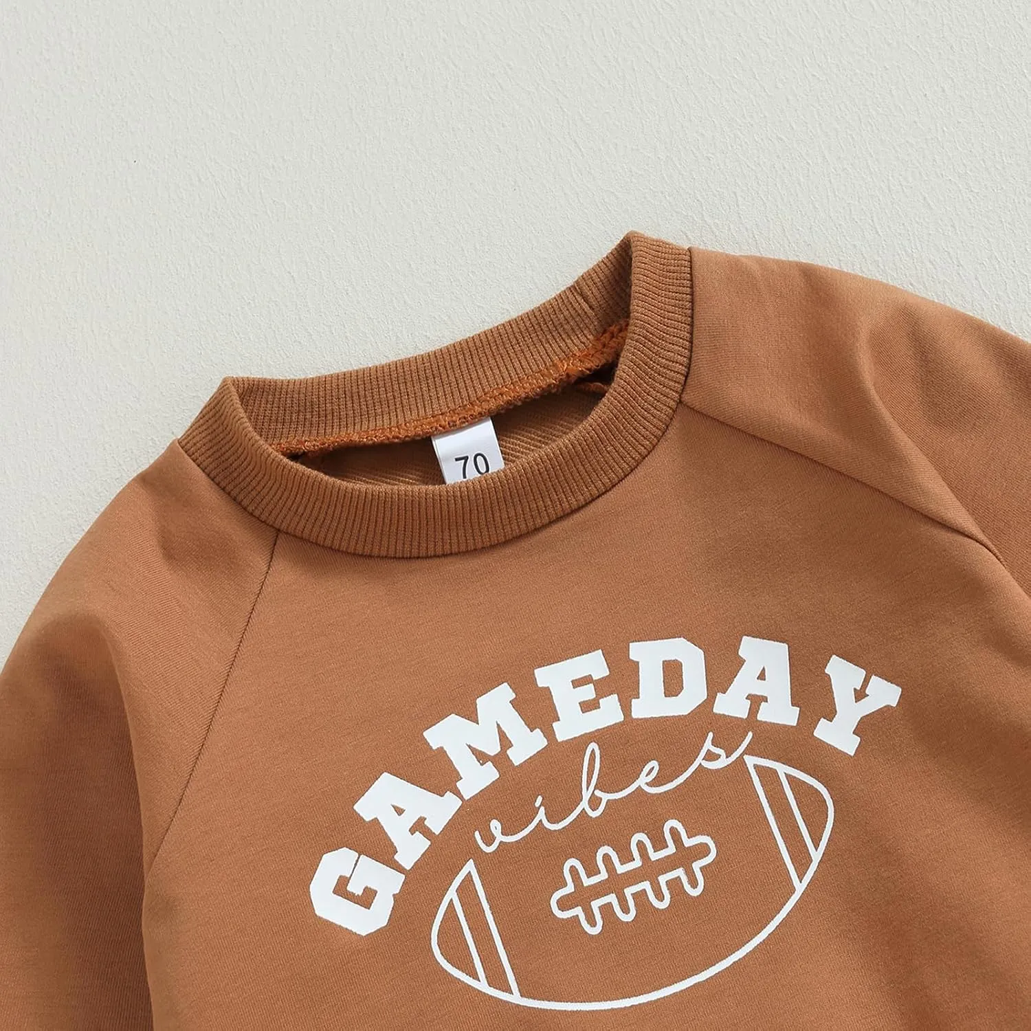 Toddler Baby Boy Football Outfit On Sundays We Watch Football with Daddy Sweatshirt Top Pants Set Fall Clothes