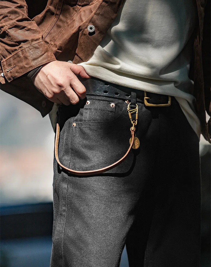 Tooling American Retro Mid Waist Washed Tough Guy Denim Men's Jeans
