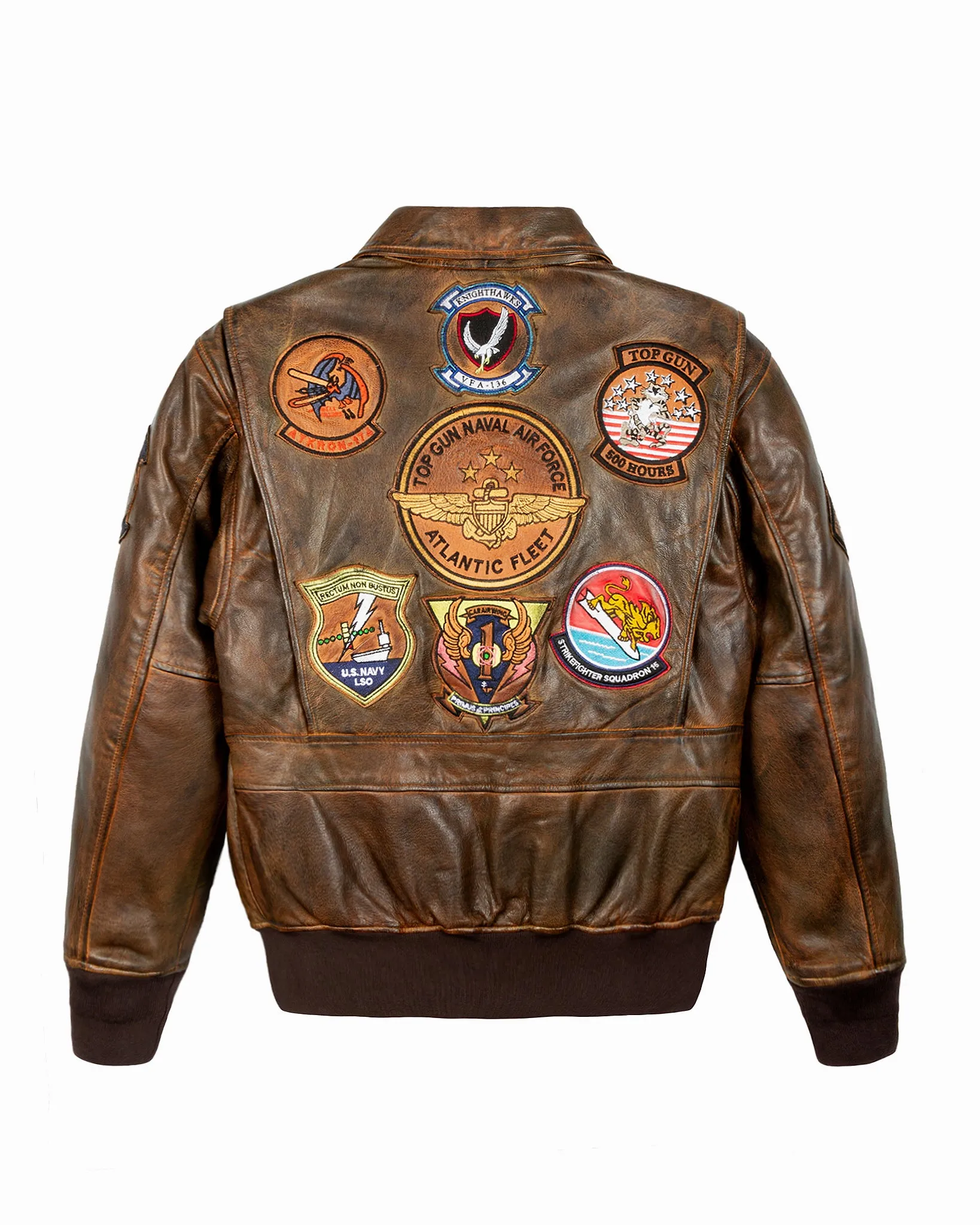TOP GUN® "TOP HOOK LEATHER JACKET"