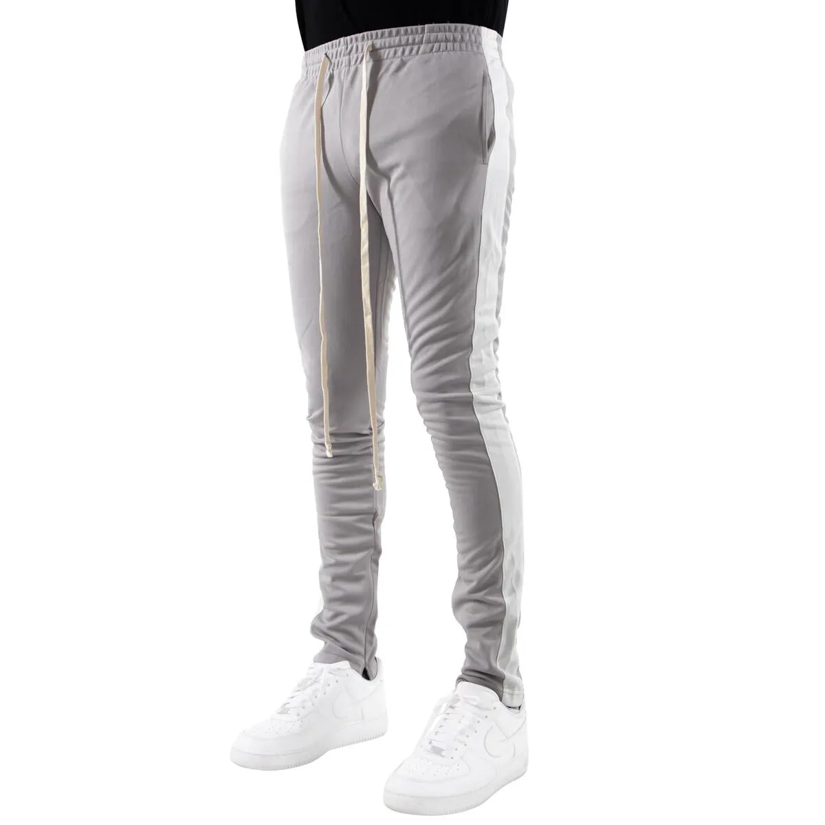 Track Pants In Grey/White