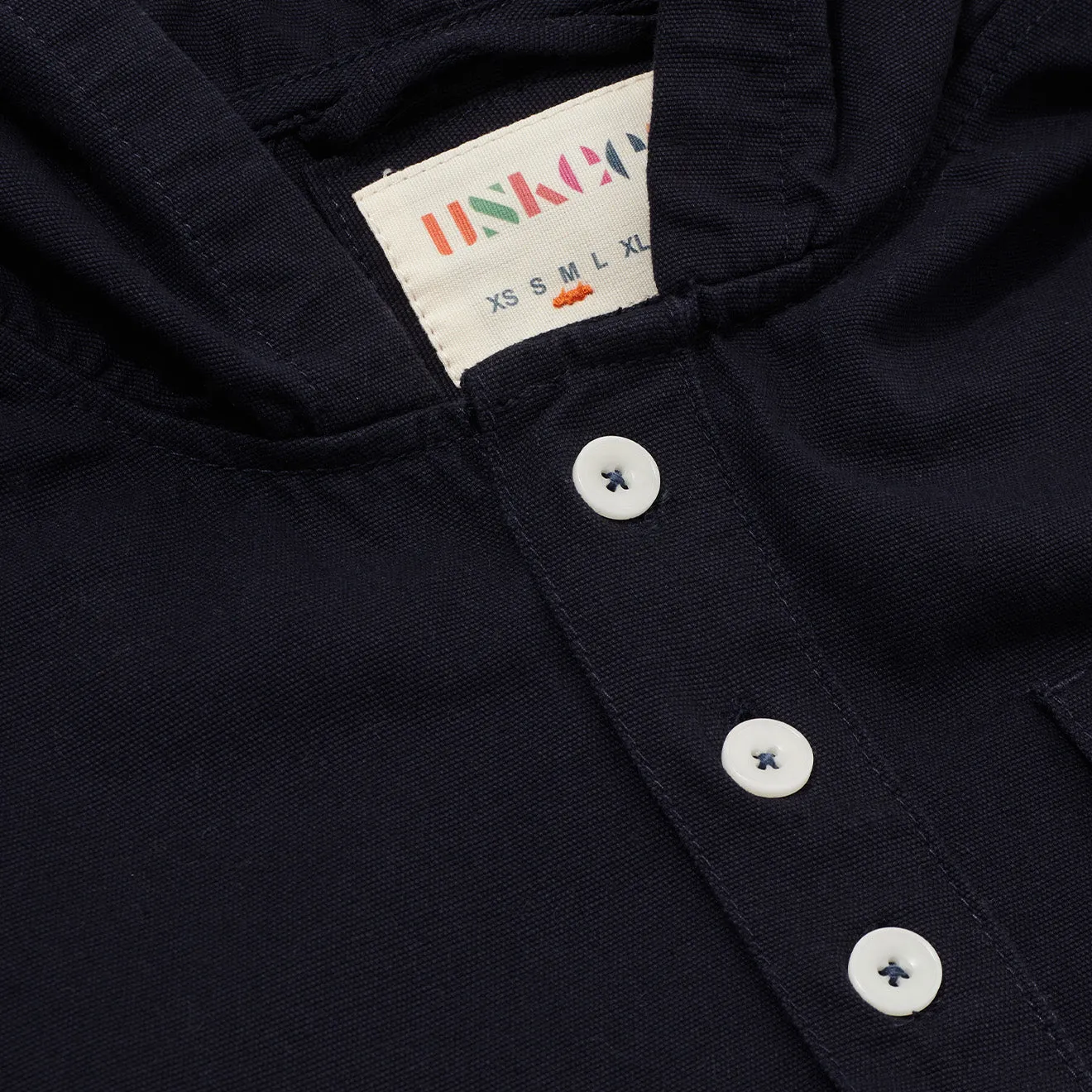 Uskees 3012 Button-Front Smock Midnight Blue
