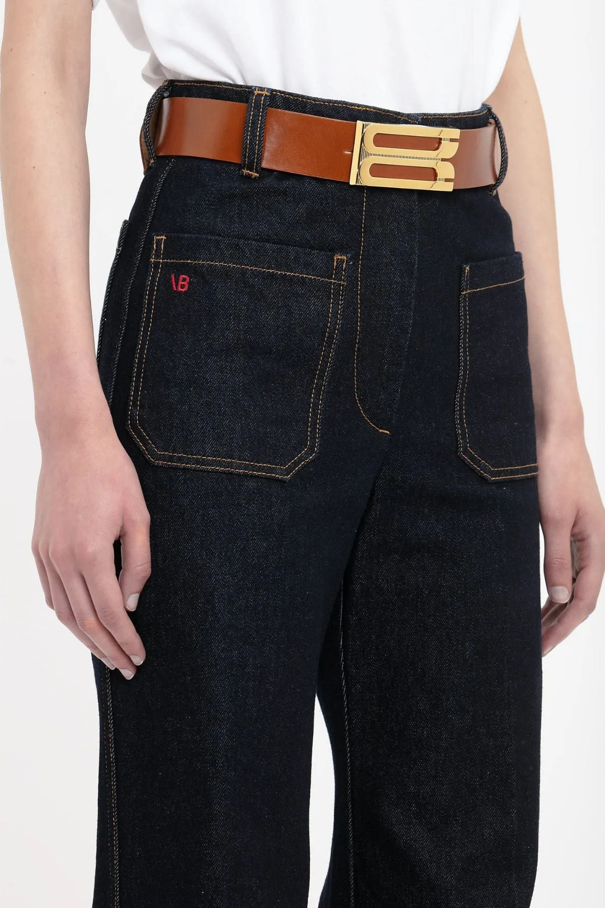 Victoria Beckham Alina Jean - Dark Indigo Rinse