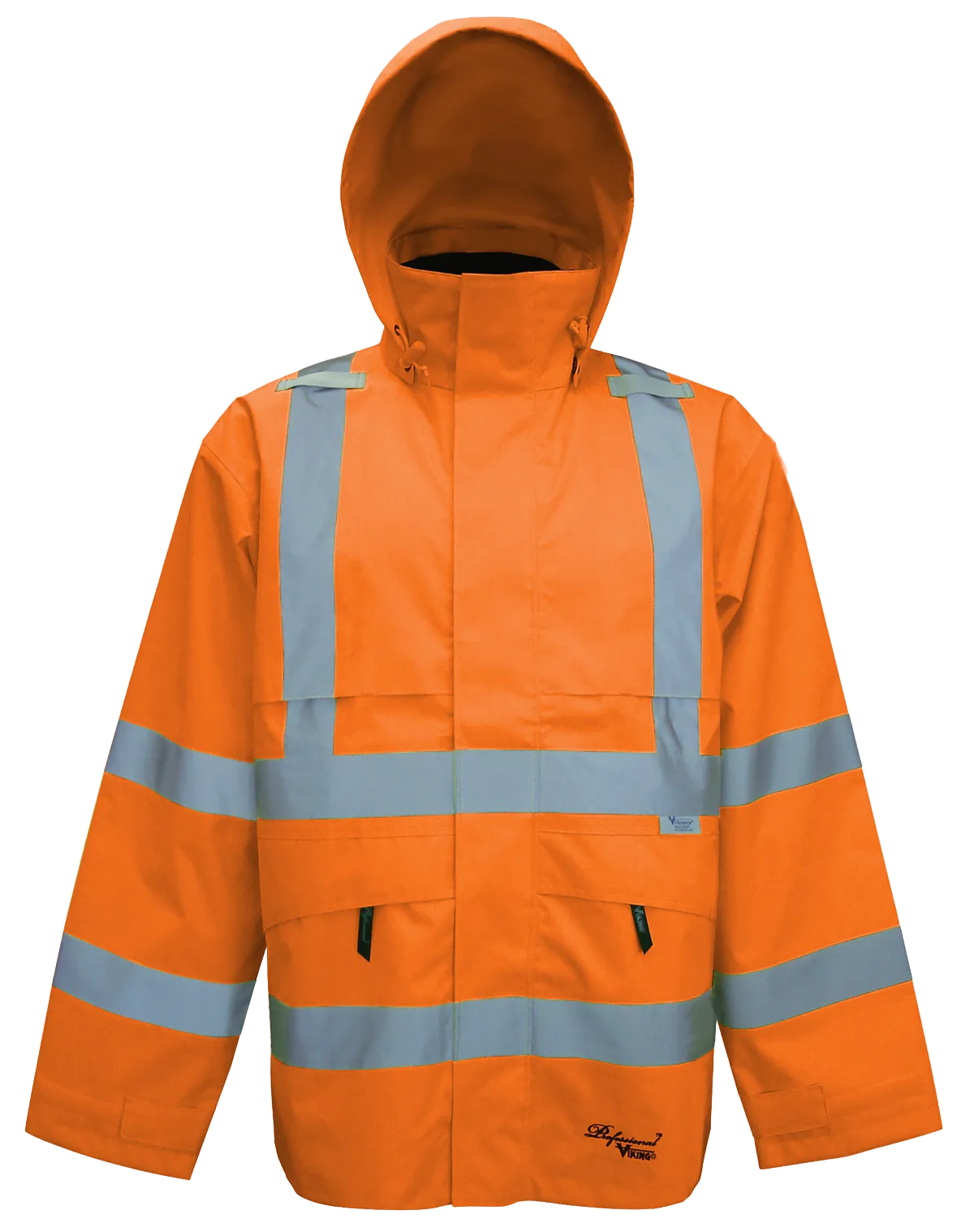 Viking Men's Professional® Journeyman Hi-Vis Class 3 Waterproof Trilobal Hooded Jacket
