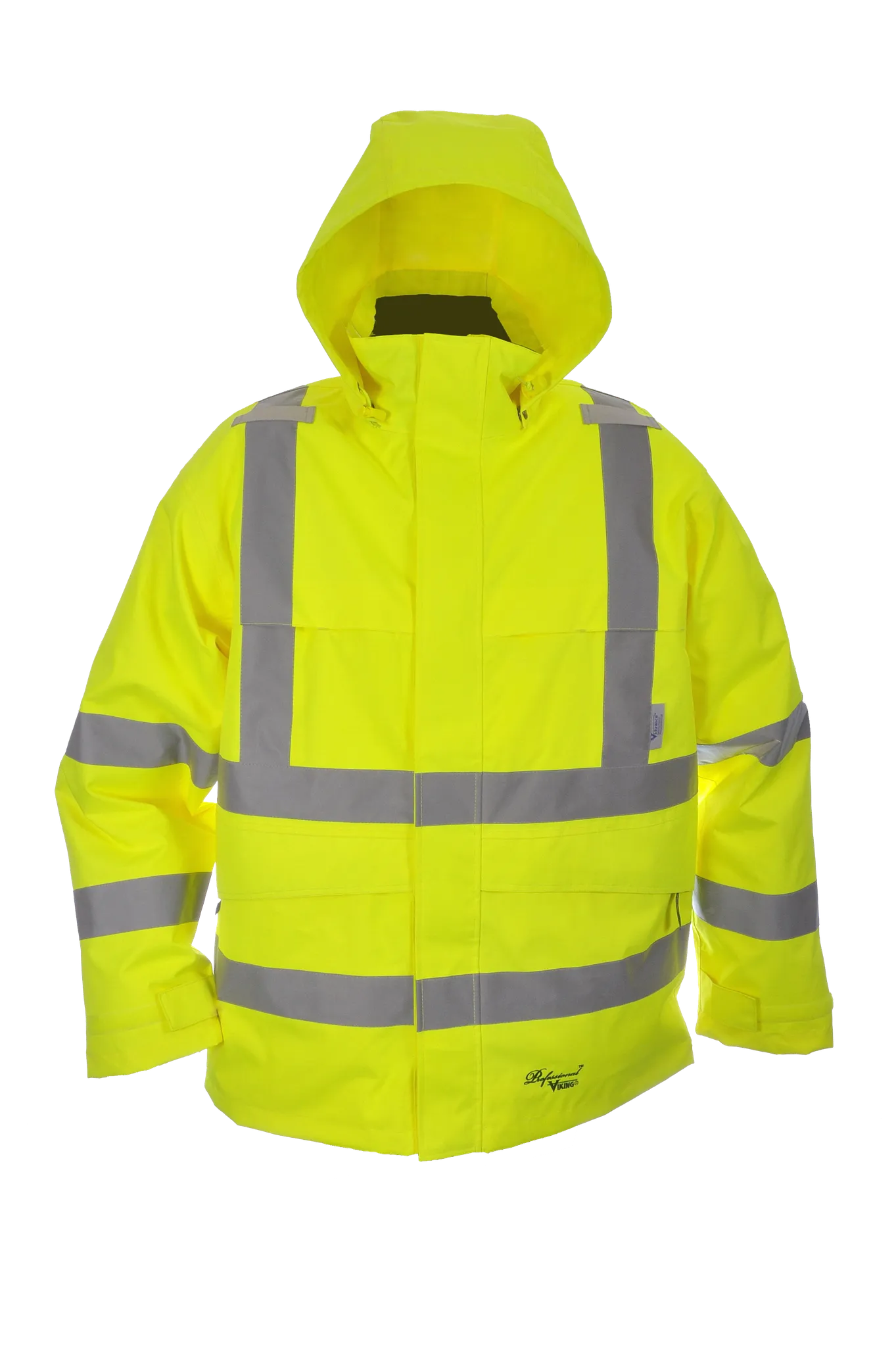 Viking Men's Professional® Journeyman Hi-Vis Class 3 Waterproof Trilobal Hooded Jacket