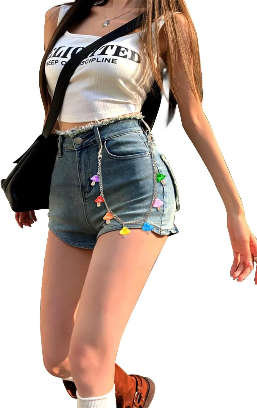 Vintage Harajuku Punk Cool Pants Jeans Chain Fashion Body Jewelry Accessory for Women Girls Cute Waist Chain