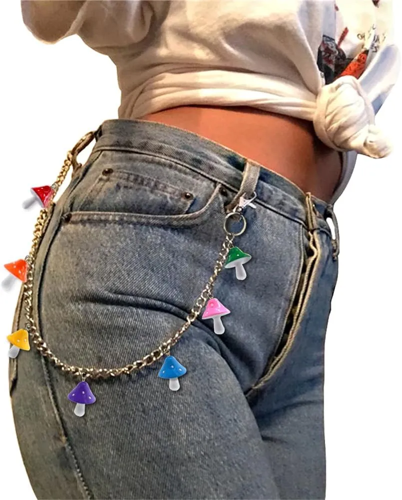 Vintage Harajuku Punk Cool Pants Jeans Chain Fashion Body Jewelry Accessory for Women Girls Cute Waist Chain