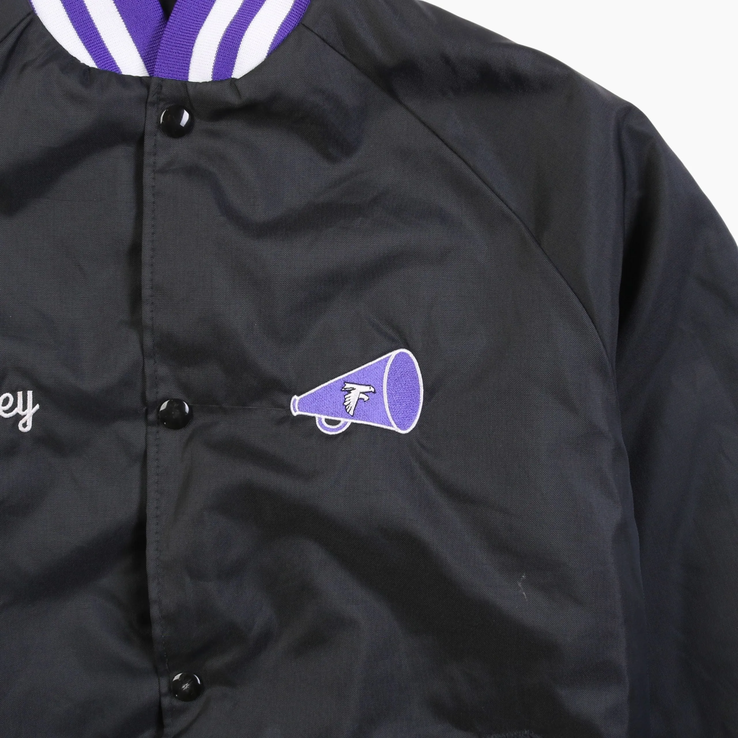 Vintage 'Lombard Falcons' Satin Bomber Jacket