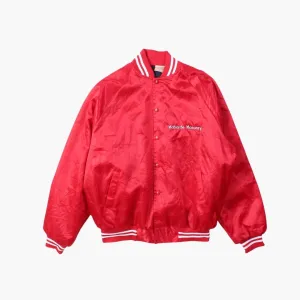Vintage 'Mabante Masonry' Satin Bomber Jacket