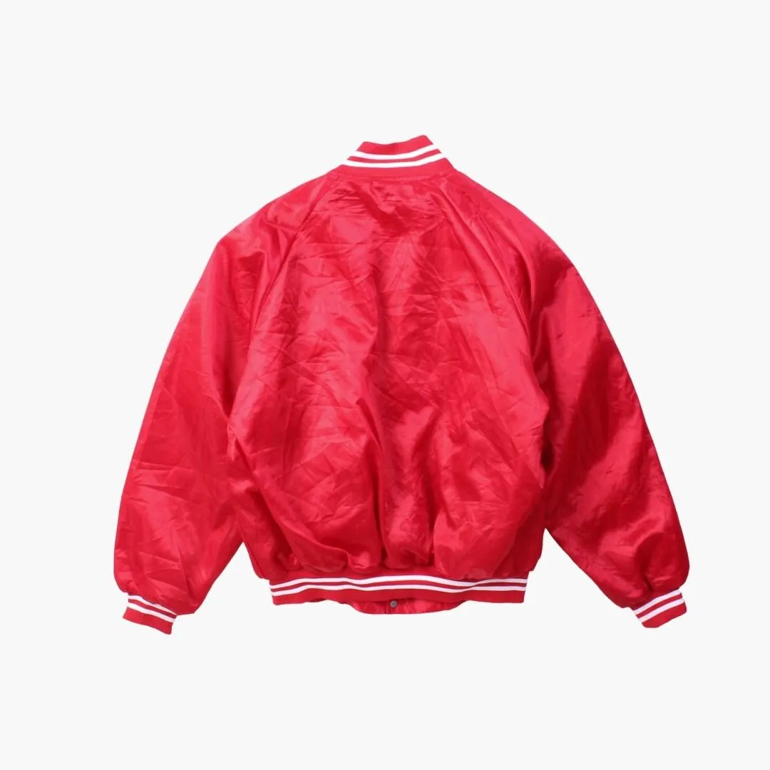 Vintage 'Mabante Masonry' Satin Bomber Jacket