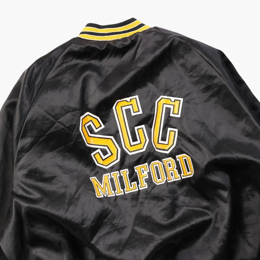Vintage 'SCC Milford' Satin Bomber Jacket