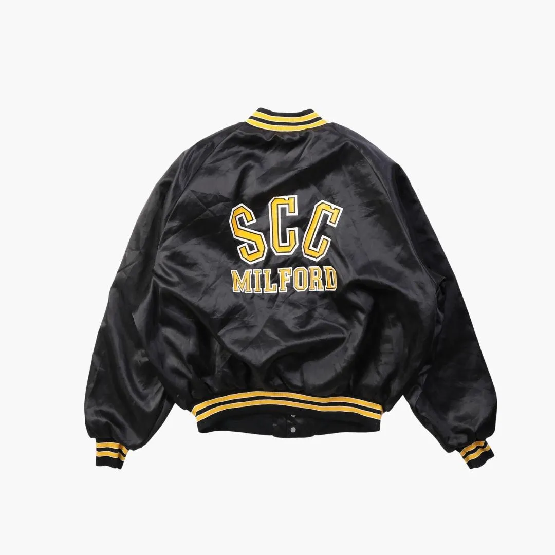 Vintage 'SCC Milford' Satin Bomber Jacket