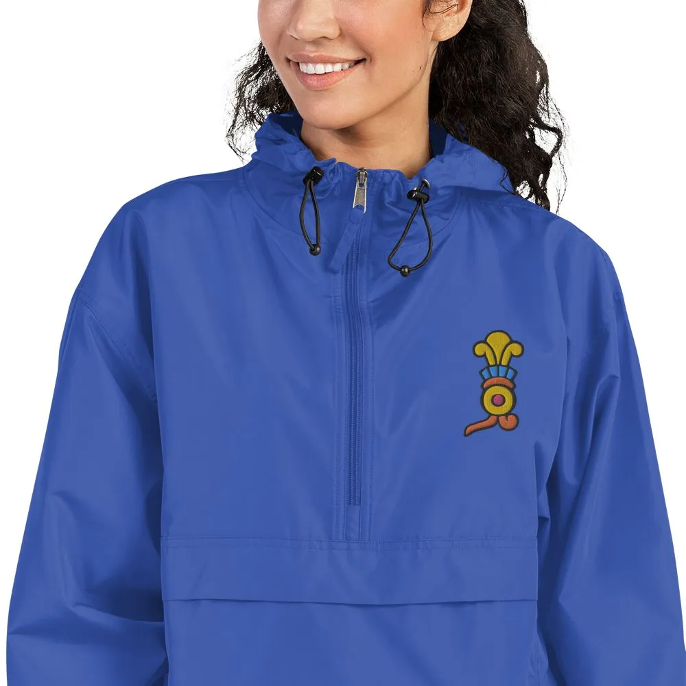 Xochitl (Flower) - Embroidered Champion Packable Jacket
