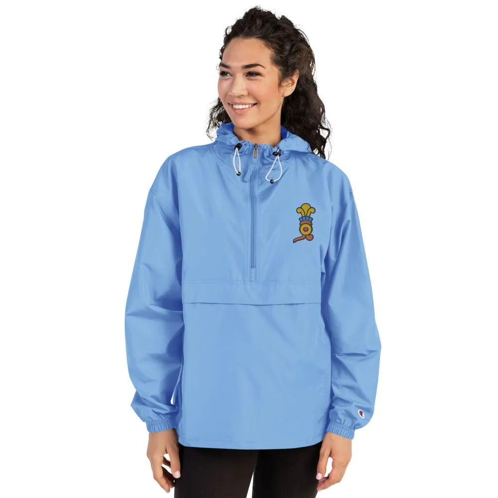 Xochitl (Flower) - Embroidered Champion Packable Jacket